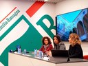 Un momento della conferenza stampa