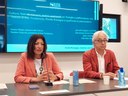L'assessora Allegni e il presidente di Ater Fondazione Mingrone in conferenza stampa