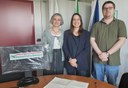 Assessora Mazzoni consegna Pc a Ufficio Sorveglianza Procura Reggio E.
