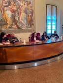 Un momento della conferenza stampa