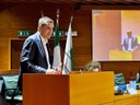 Foto - Il presidente de Pascale durante il suo intervento