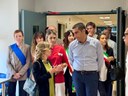 Osco Castel San Giovanni - Il presidente de Pascale durante la visita