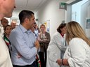 Casa di comunità Rottofreno - un momento della visita del presidente de Pascale